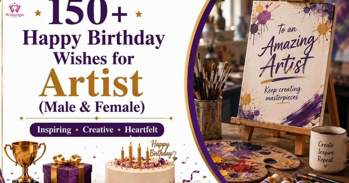 150+ Happy Birthday Wishes for Artist (Male & Female)