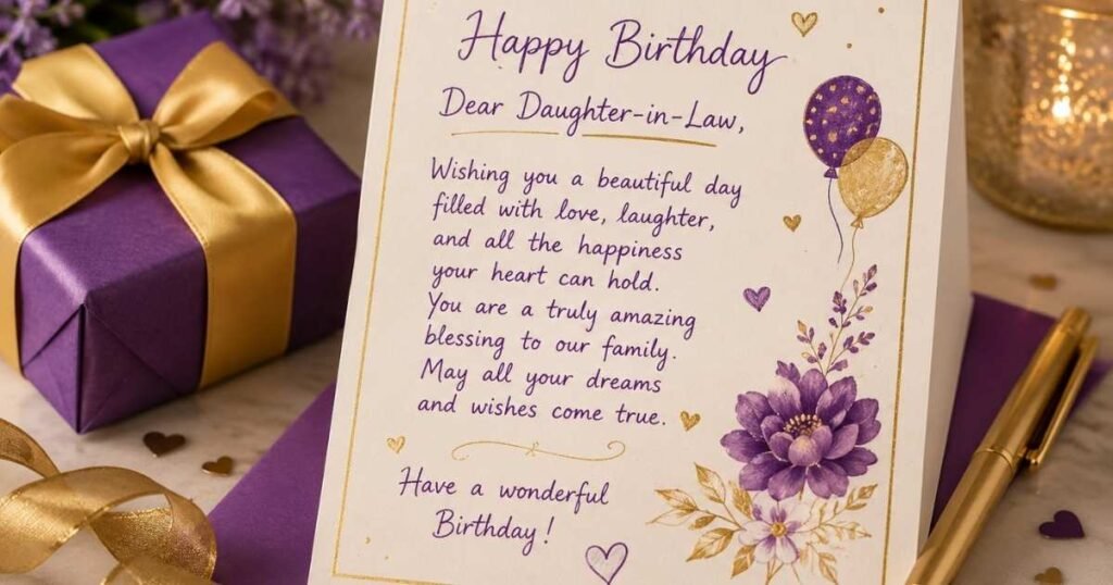 Happy Birthday Wishes for Daughter-in-Law