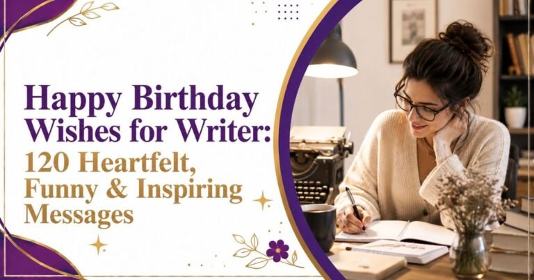 Happy Birthday Wishes for Writer