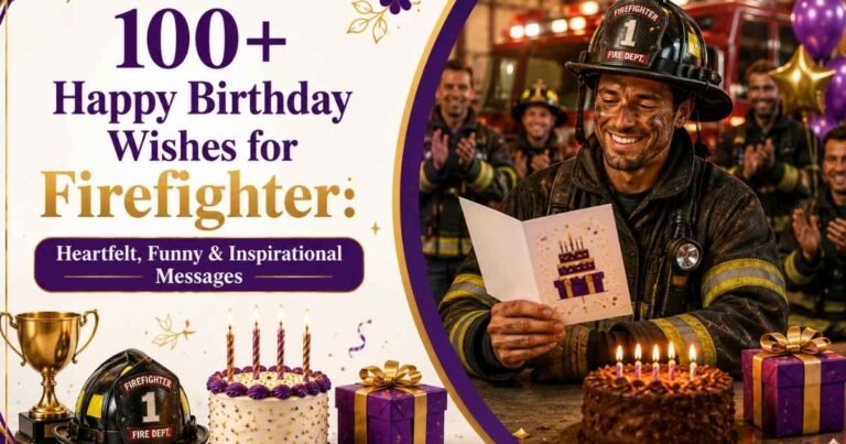 Happy Birthday Wishes for Firefighter