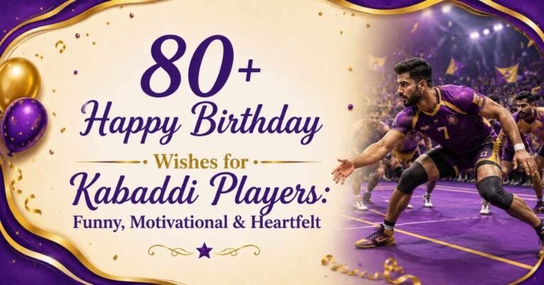 Happy Birthday Wishes for Kabaddi Players