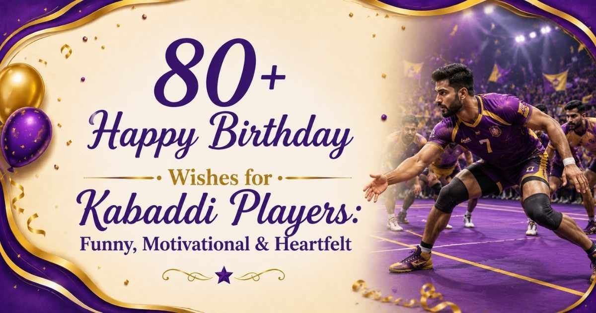 Happy Birthday Wishes for Kabaddi Players