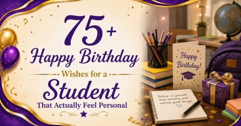 Happy Birthday Wishes for a Student