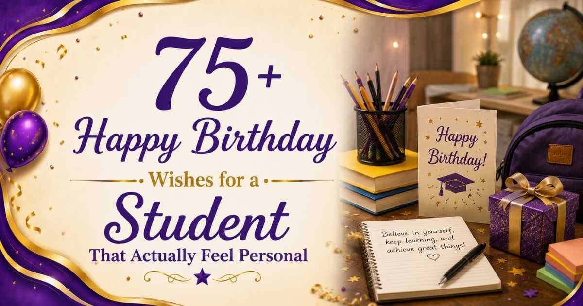 Happy Birthday Wishes for a Student