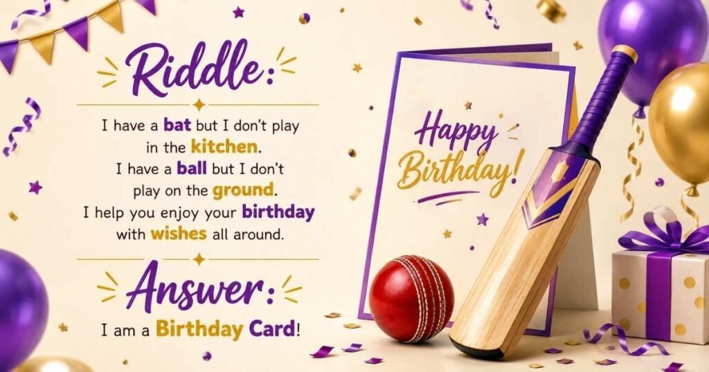 short happy birthday wishes for cricketer card