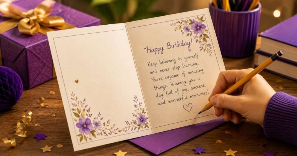Short and Sweet Happy Birthday Wishes for a Student