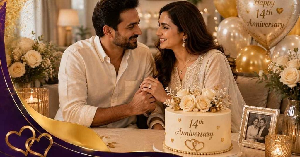 14th Wedding Anniversary Wishes for Couple