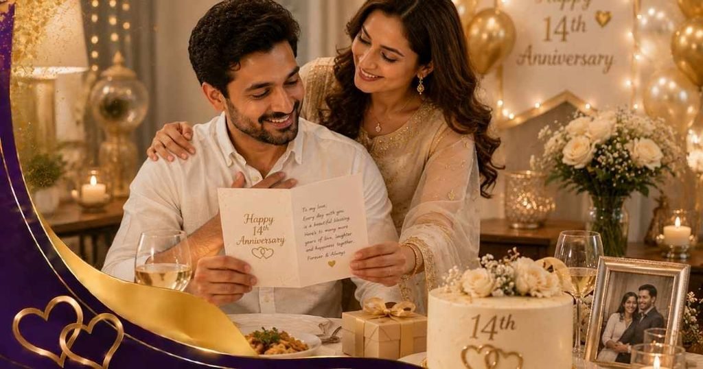 14th Wedding Anniversary Wishes for Husband
