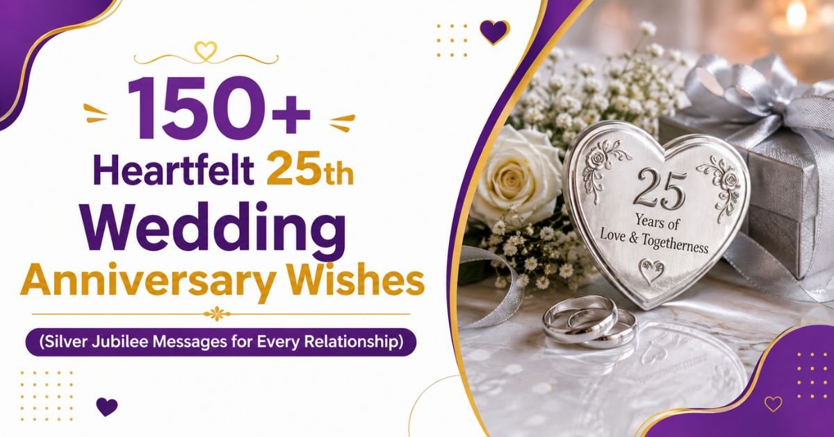 25th Wedding Anniversary Wishes