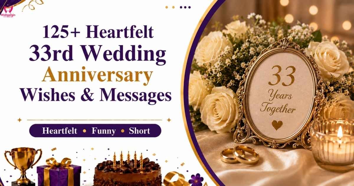 33rd Wedding Anniversary Wishes