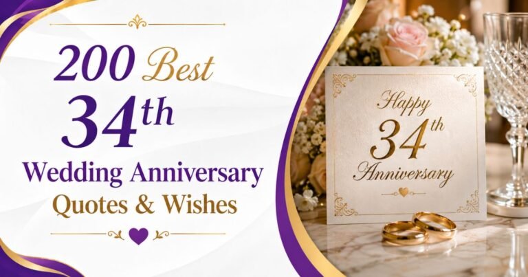 34th Wedding Anniversary Quotes