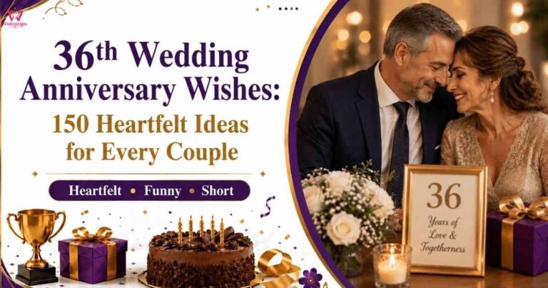 36th Wedding Anniversary Wishes