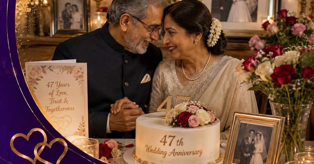 47th Wedding Anniversary Wishes for Husband