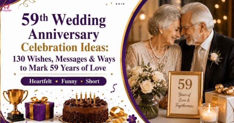 59th Wedding Anniversary Celebration Ideas