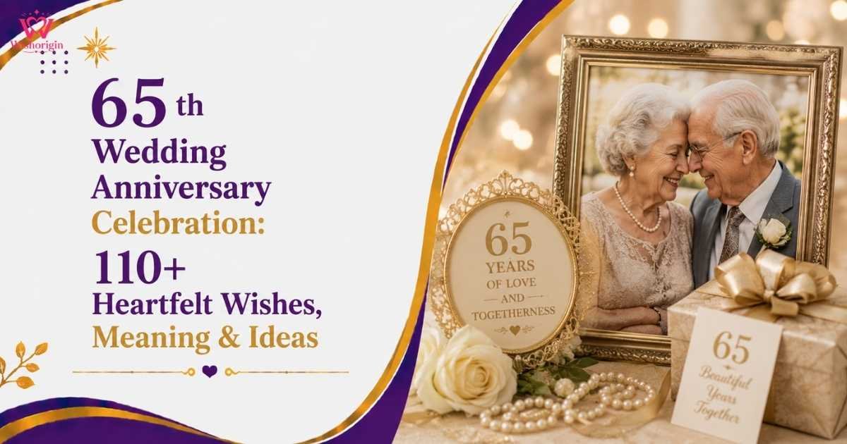 65th Wedding Anniversary Celebration: 110+ Heartfelt Wishes, Meaning & Ideas