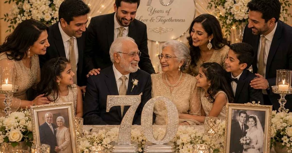 70th Wedding Anniversary Celebration Wishes for Parents