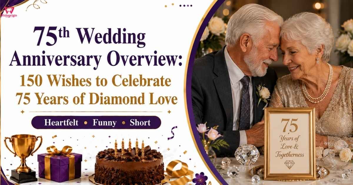 75th Wedding Anniversary Overview