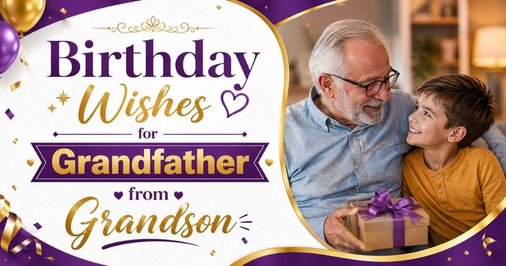 Heart touching Birthday Wishes for Grandfather from Grandson