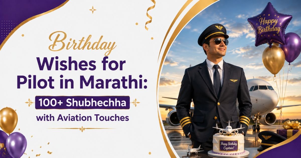 Birthday Wishes for Pilot in Marathi