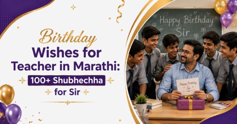Birthday Wishes for Teacher in Marathi