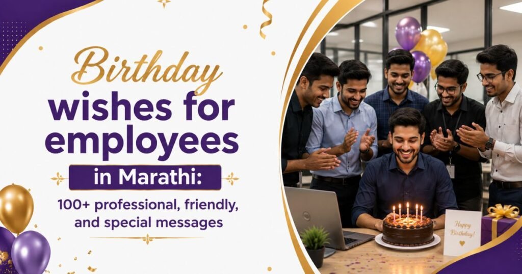 Birthday wishes for employees in Marathi