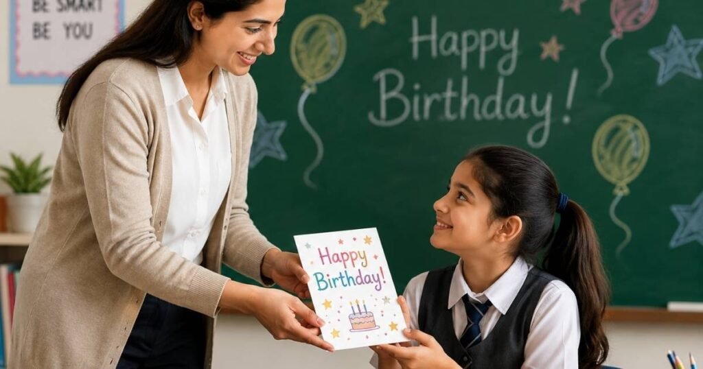 Happy Birthday Wishes for a Student from teacher