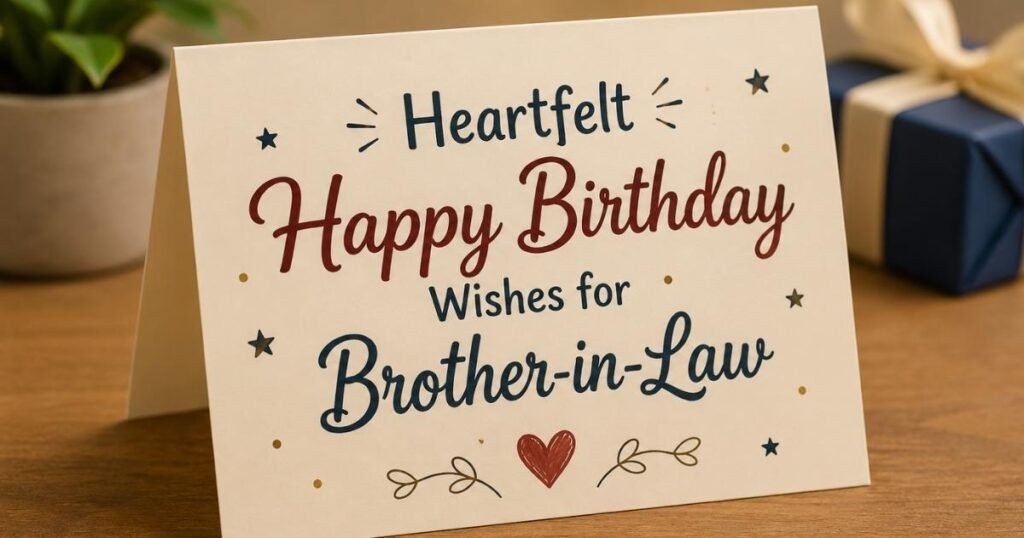Heartfelt Happy Birthday Wishes for Brother-in-Law