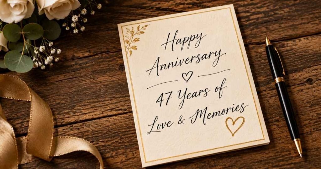 How to Celebrate a 47th Wedding Anniversary Wishes