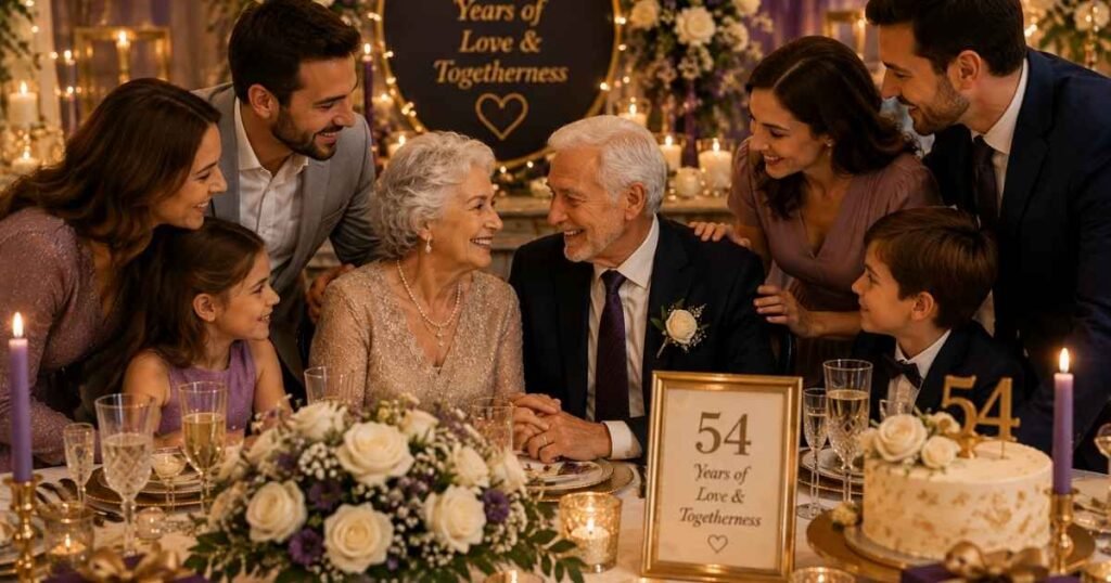 How to Celebrate a 54th Wedding Anniversary