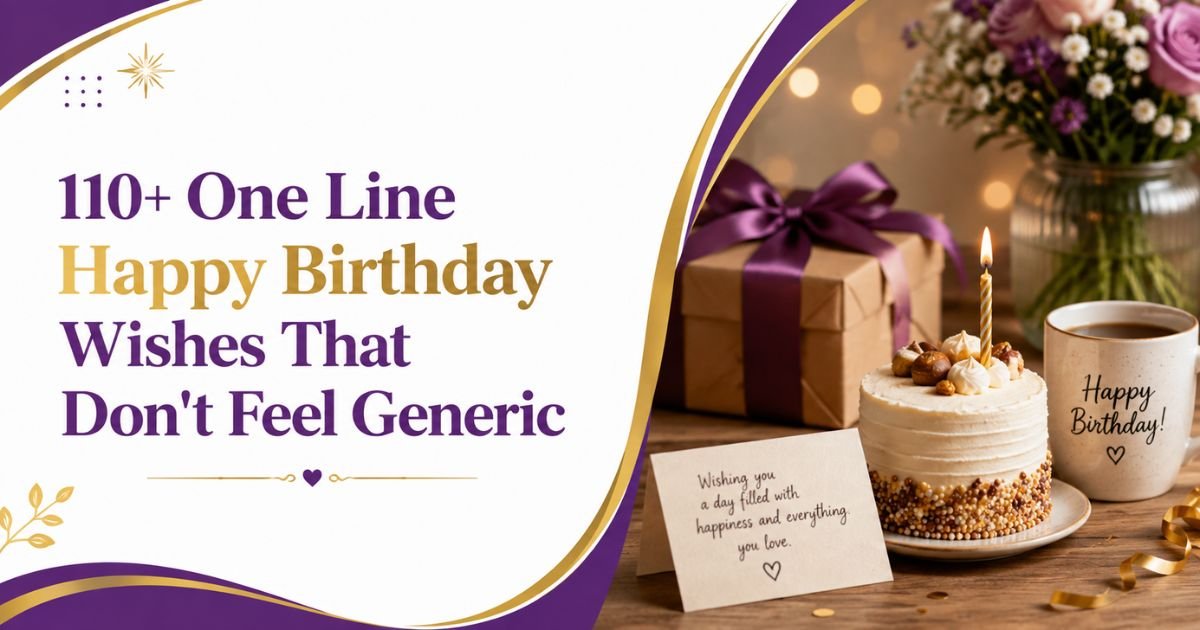 One Line Happy Birthday Wishes
