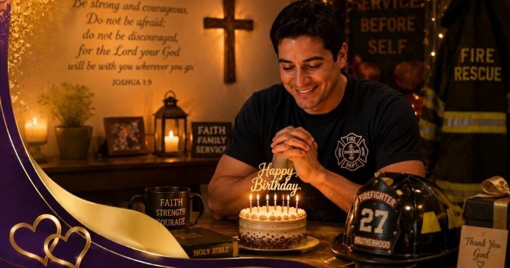 Religious Birthday Blessings for Firefighter