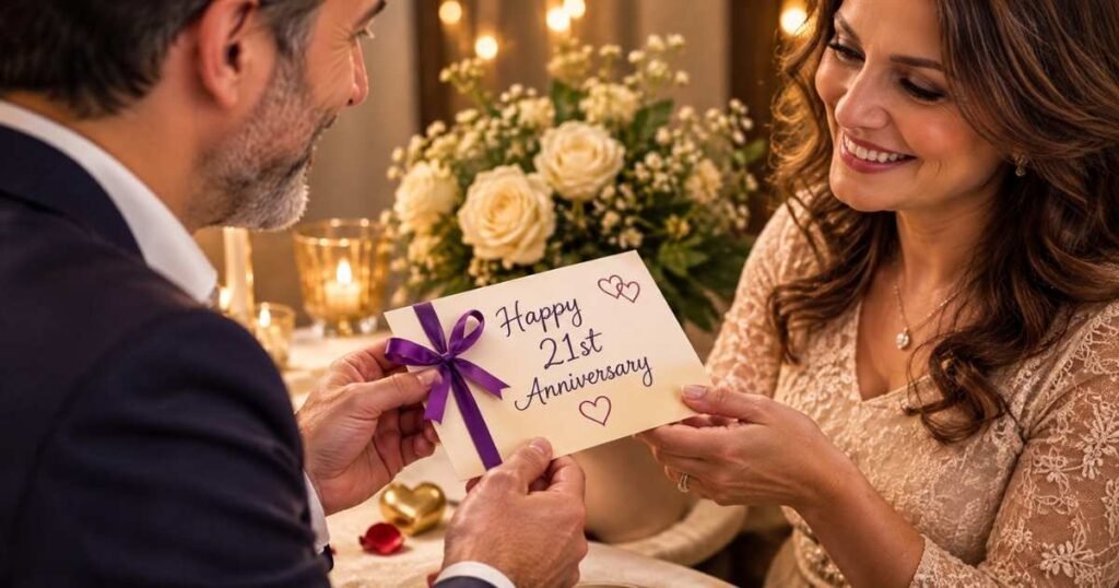 Romantic 21st Anniversary Wishes for Your Spouse