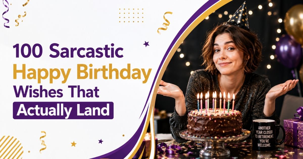 Sarcastic Happy Birthday Wishes